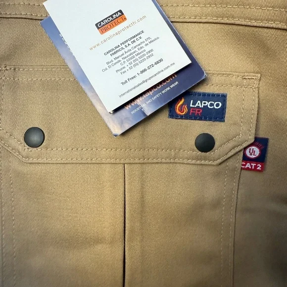 NWT! LAPCO FR Khaki Cargo Pants - Picture 3 of 8